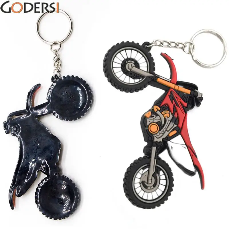 Крутой автомобильный брелок Креативный дизайн крутой Кроссовый мотоцикл ...
