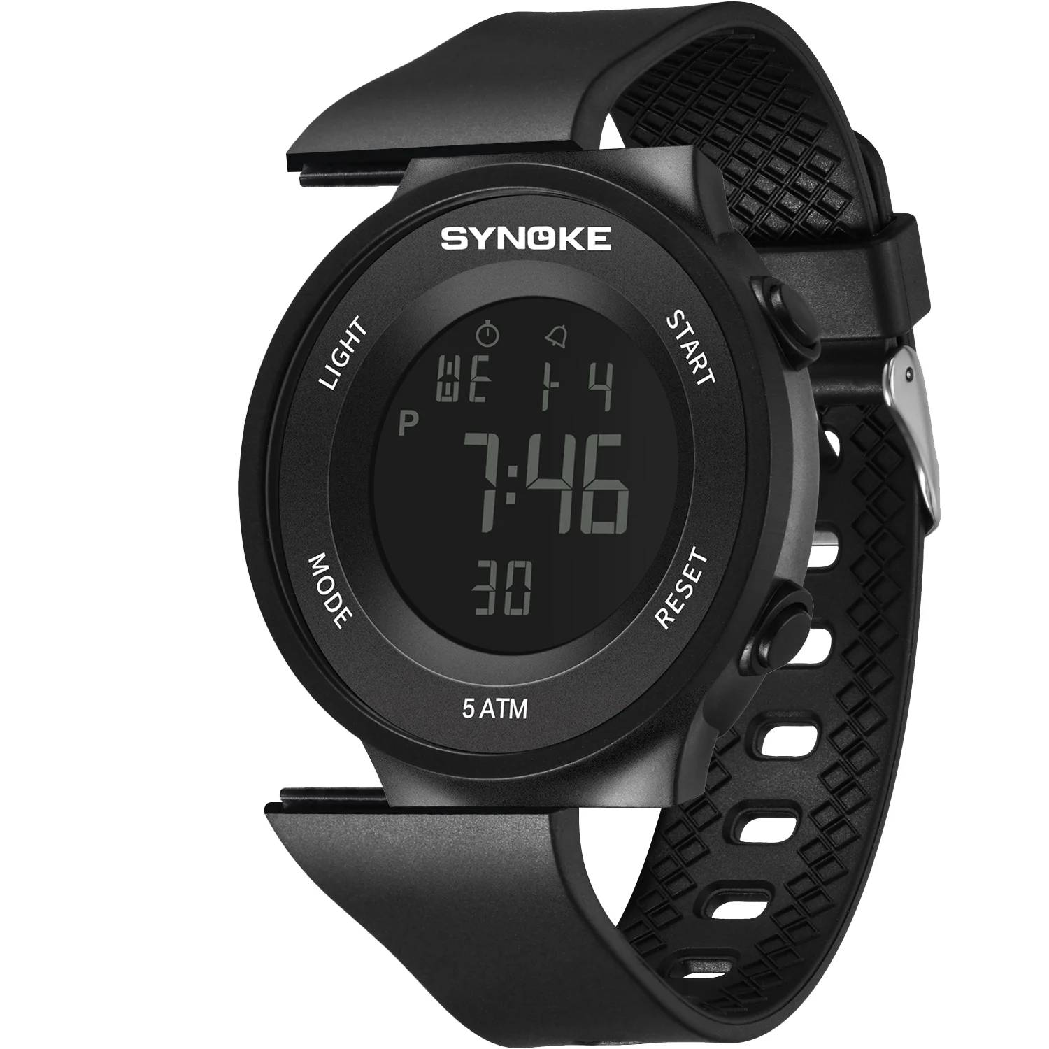 SYNOKE Waterproof Men Sports Watches Top Luxury Brand Fashion Military Digital Watch LED Black Fashion Electronic Clock Men