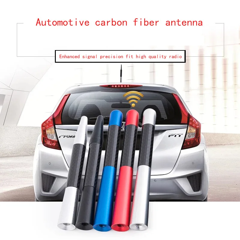 

Car shark fin antenna top ornament suitable for Volkswagen Santana polo antenna modified antenna radio carbon fiber