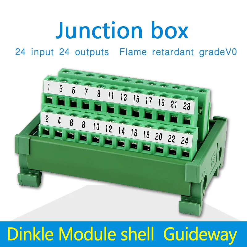 

Power terminal block,Power split terminal block,adapter junction box,tap-off unit; branch box; distribution box;24 input 24 outp
