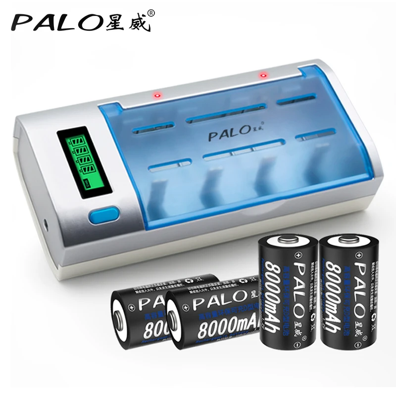LCD display battery charger for AA/AAA/SC/C/D/9V battery