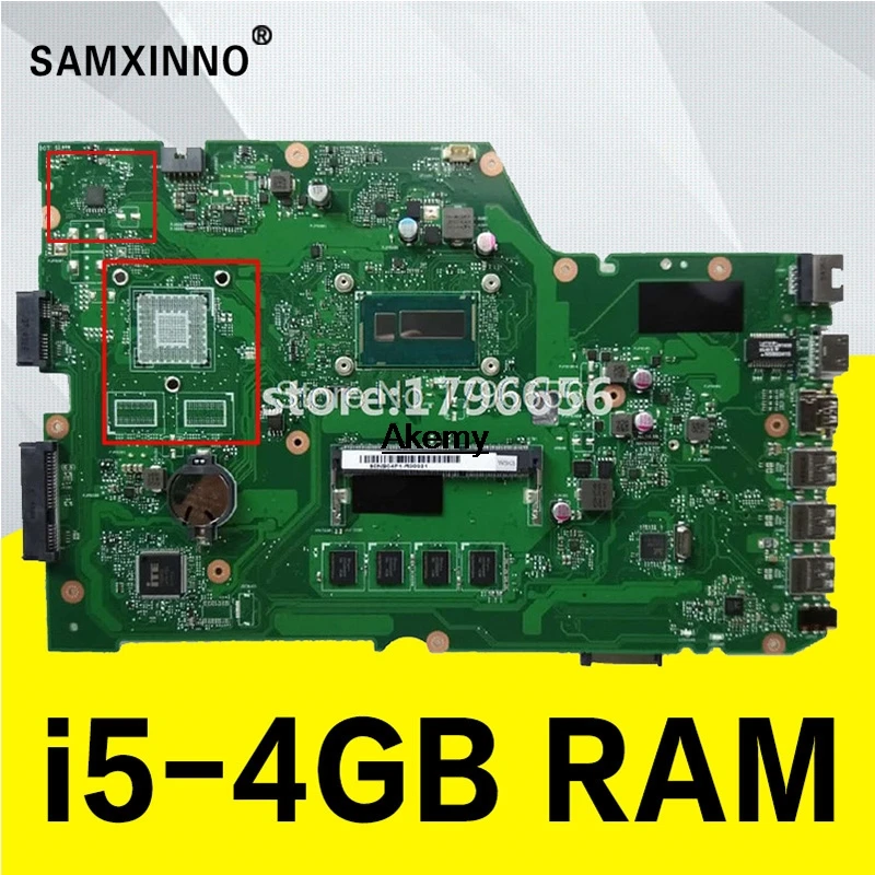  X751LA Motherboard I5-4G For ASUS X751L X751LD X751LX X751LK K751L laptop Motherboard X751LA Mainbo