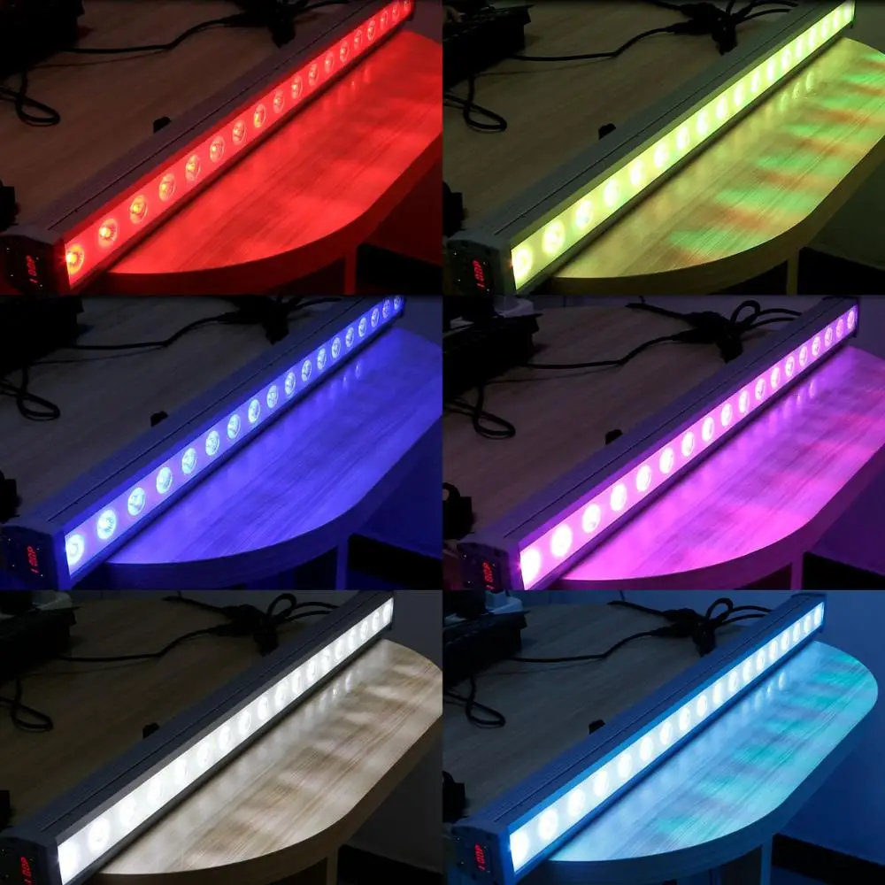 4 in 1 RGBW 18 LEDs Wall Wash Light Bar DMX512 Outdoor Show Stage Lighting DJ US