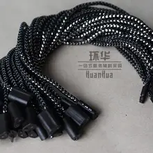 Высококачественная веревка PP с серебряной линией в одежде, шнур для бирка для одежды 1000 шт