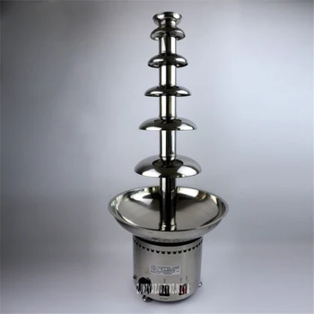 

D20097 Commercial 6 Tier Chocolate Fountain Self Fusion 82 CM 304 Stainless Steel 6kg Capacity Chocolate Fountains 110V/ 220V