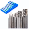 10 pcs/ensemble 2-10mm Fin Mill Set HSS 4 Lames Flûte Fraise Cnc Fraise Moulin Forage peu Pour Outils Électriques ► Photo 1/5