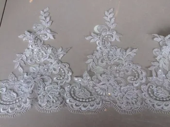

J-6103 Wedding Veil Head Ornaments Lace Applique Lace Trim Dress DIY Lace Accessorie