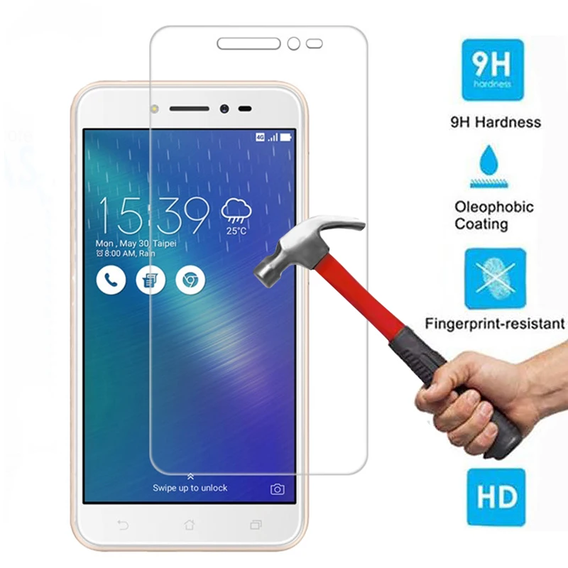 

9H Premium Tempered Glass Screen Protector Protective Guard Film For ASUS ZenFone Live ZB501KL 5.0 inch 2.5D Tempered Glass Film