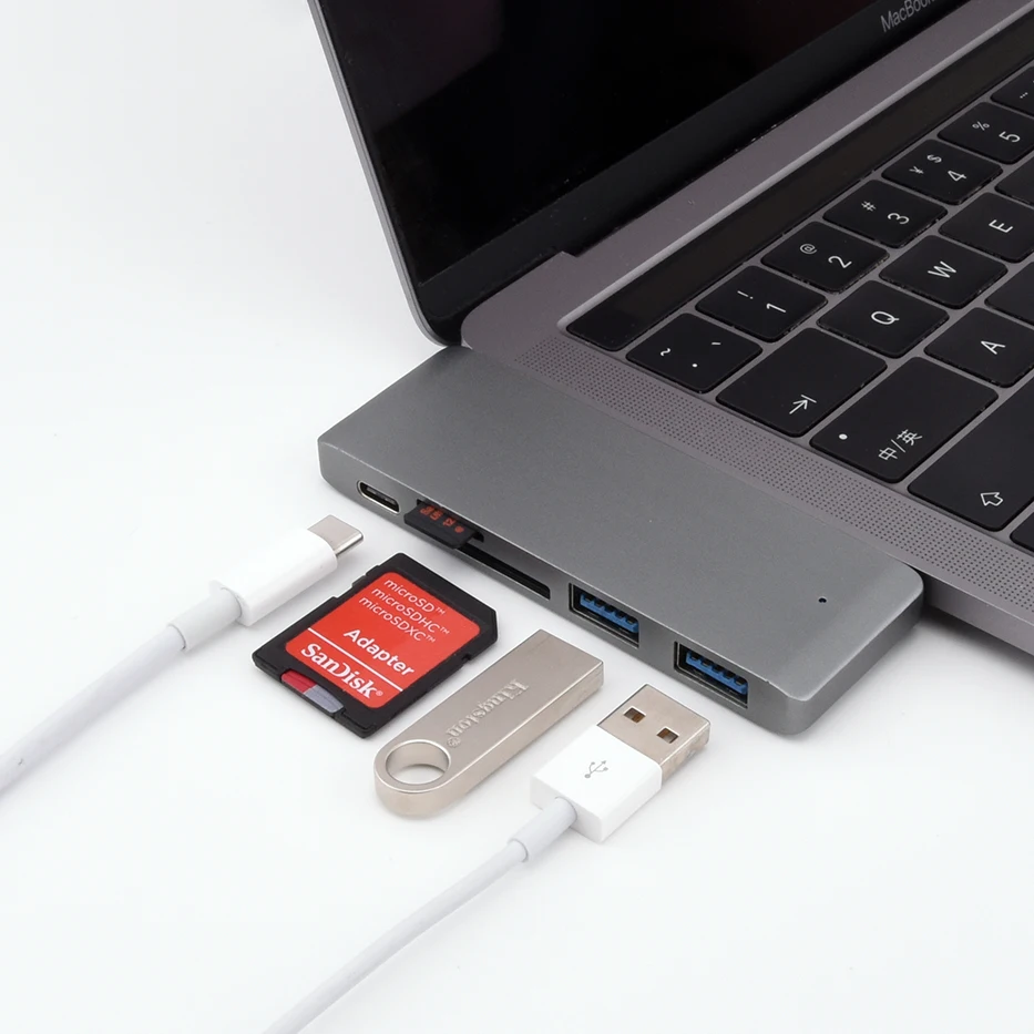 

Docking station TYPE-C to hdmi 7-in-1 docking station usb c hub type c hdmi for Apple Computer Thunderbolt 3 mobile phone