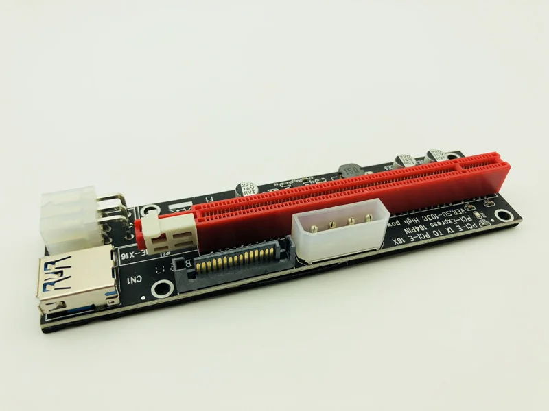 3 в 1 4 контактный Райзер Molex PCI E 6 SATA 60 см PCIE 1x до 16x Express карта для видеокарты Майнер