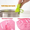 WALFOS-utensilio de cocina para lavar arroz, forma de hoja En, fideos, granos finos, coladores, herramienta de limpieza de frutas y verduras, 1 ud. ► Foto 3/6