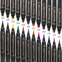 2в1 двойная головка жидкая подводка для глаз крыла подводка для глаз водостойкая противообрастающая быстросохнущая подводка для глаз Макияж инструмент TSLM2