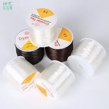 

0.5/0.6/0.8/1.0mm Pla Round Elastic Line Transparent Crystal Elastic Beading Cord String Thread For Jewelry Making DIY