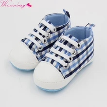 New Baby Boys Soft Cotton Fabric Anti Slip Print Shoes High Quality Newborn Toddler Fashion Active