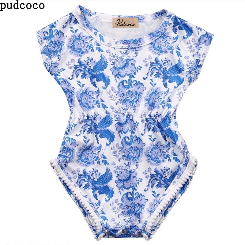 

US STOCK New arrival Summer Baby girls clothes Floral baby Romper short sleeve Jumpsuit 0-24M baby Body suits Outfits