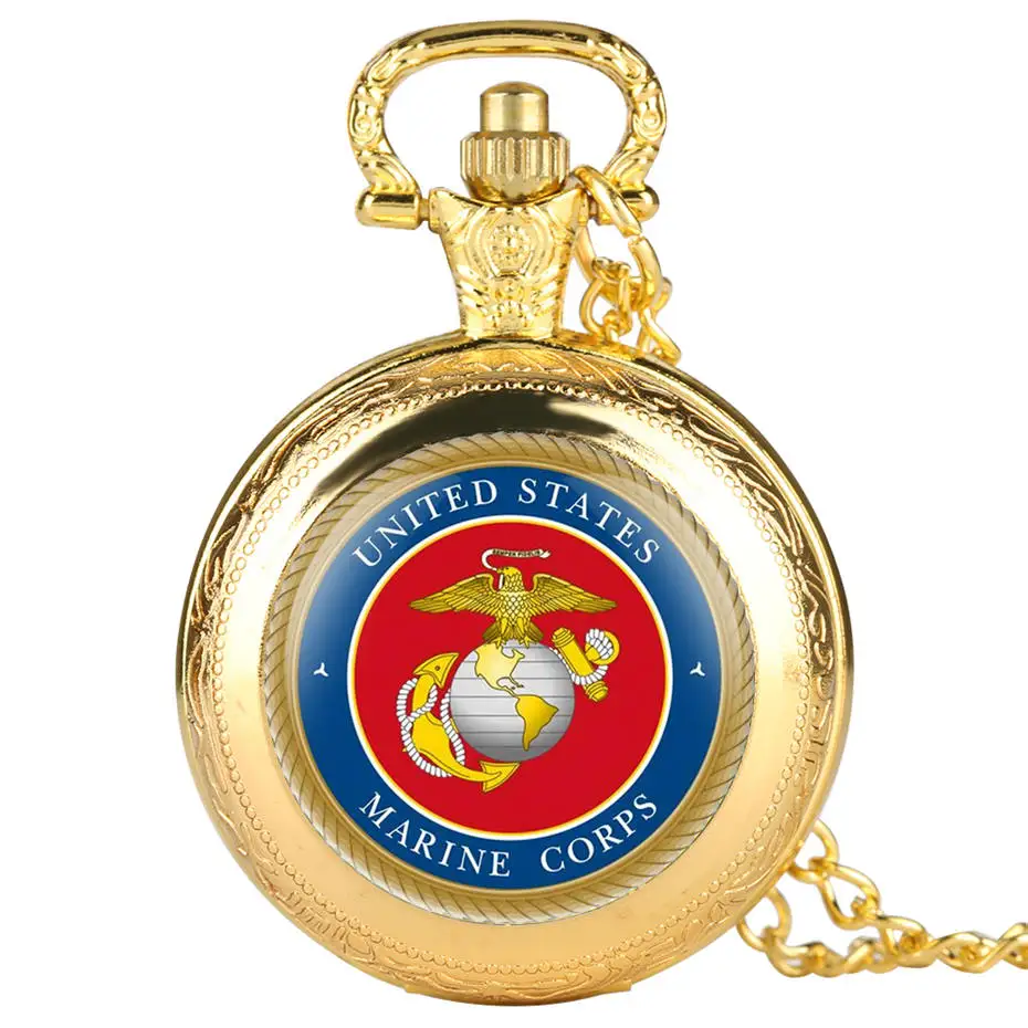 United States Marine Corps Force Pocket Watch Casual Peace Pigeon