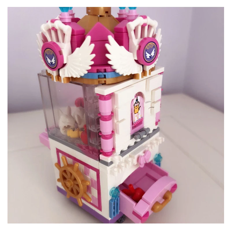 LOZ парк развлечений 1721 клип куклы машина 3D модель 587 шт DIY Мини блоки кирпичи