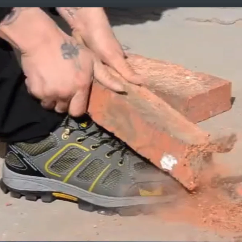 

Breathable Safety Work Shoes Men Summer Anti-smashing Anti-piercing Steel Toe Cap Man Casual Shoes Plus Size 47 48 Wholesale