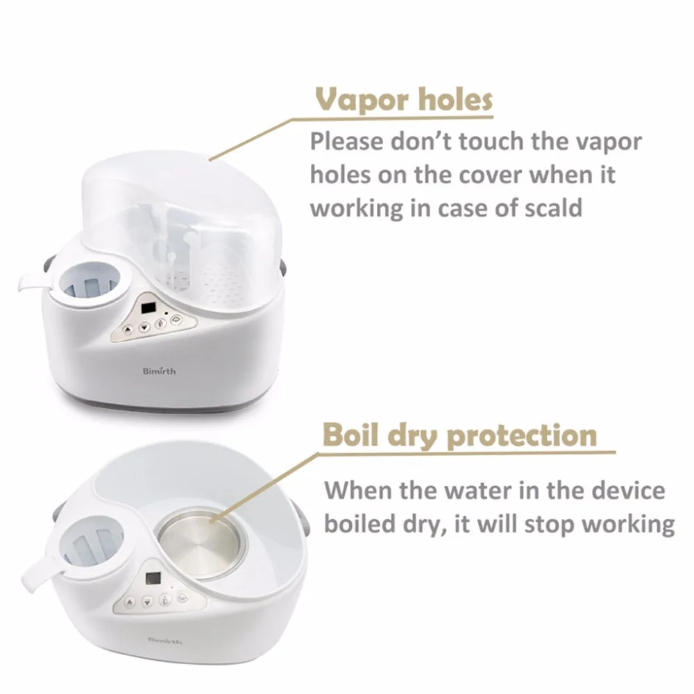 New 4 in 1 Baby Bottle Warmer Breast Sterilizer Multi-functional Breast Milk Heater Food Steam Heating Electric Sterilizer  (11)