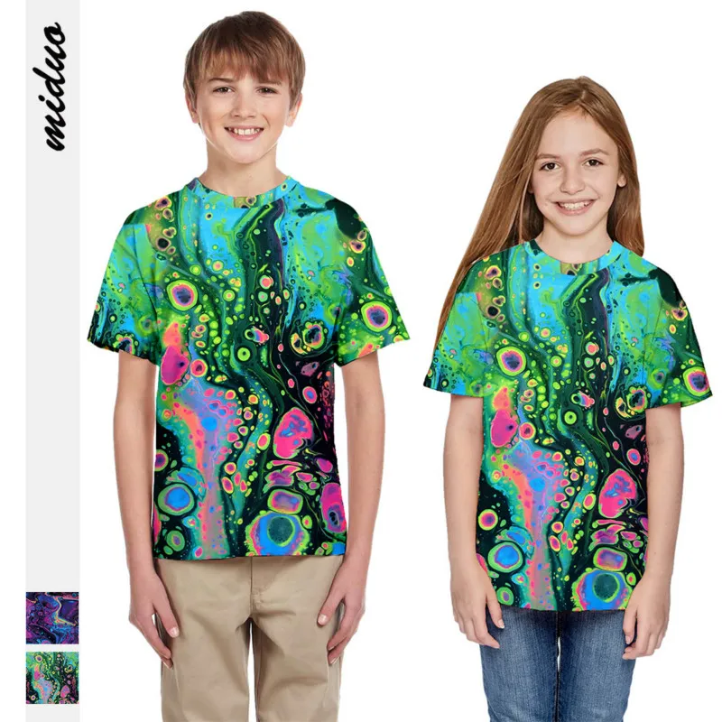 

T Shirt for Children Teen Toddler Kid Girls Boys Summer 3D Print Cartoon Dabbing Short Sleeve T-shirt Tops 2019 Casual Clothes