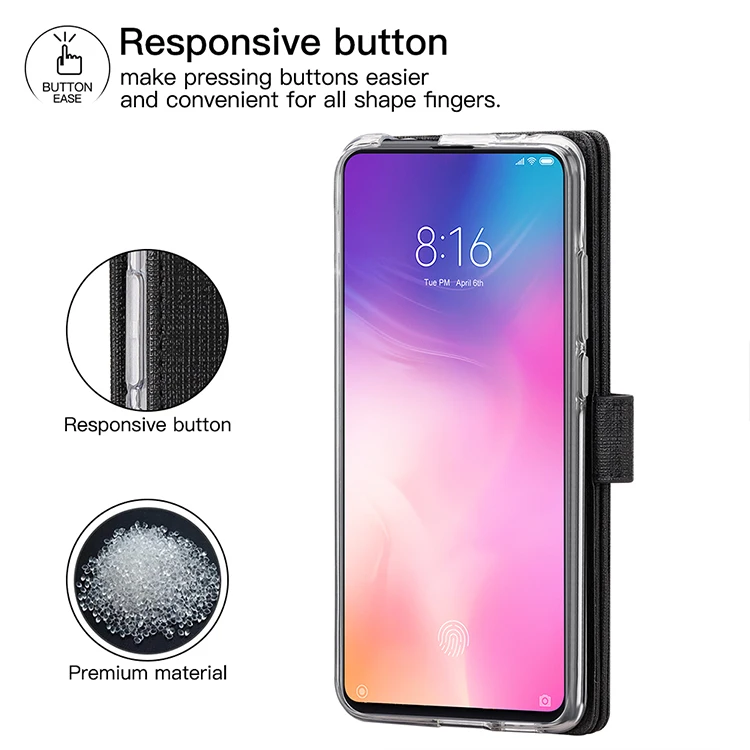 Винтажный тканевый чехол-книжка для Xiaomi Redmi K20, кошелек с отделением для карт, Магнитный чехол-книжка для Redmi K20 Pro