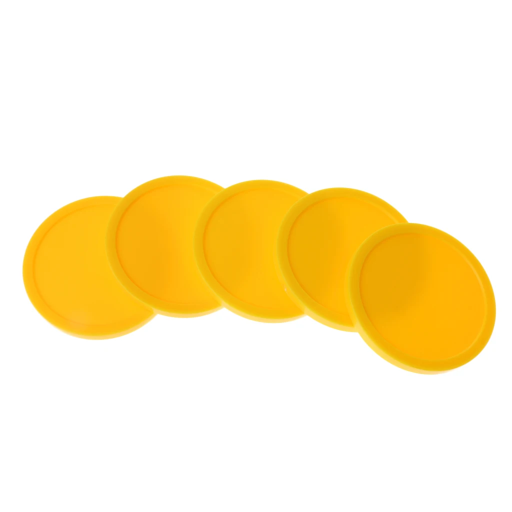 5 Pieces 82mm Air Hockey Replacement Pucks For Game Tables Accessories Standard Air Hockey Equipment Pucks
