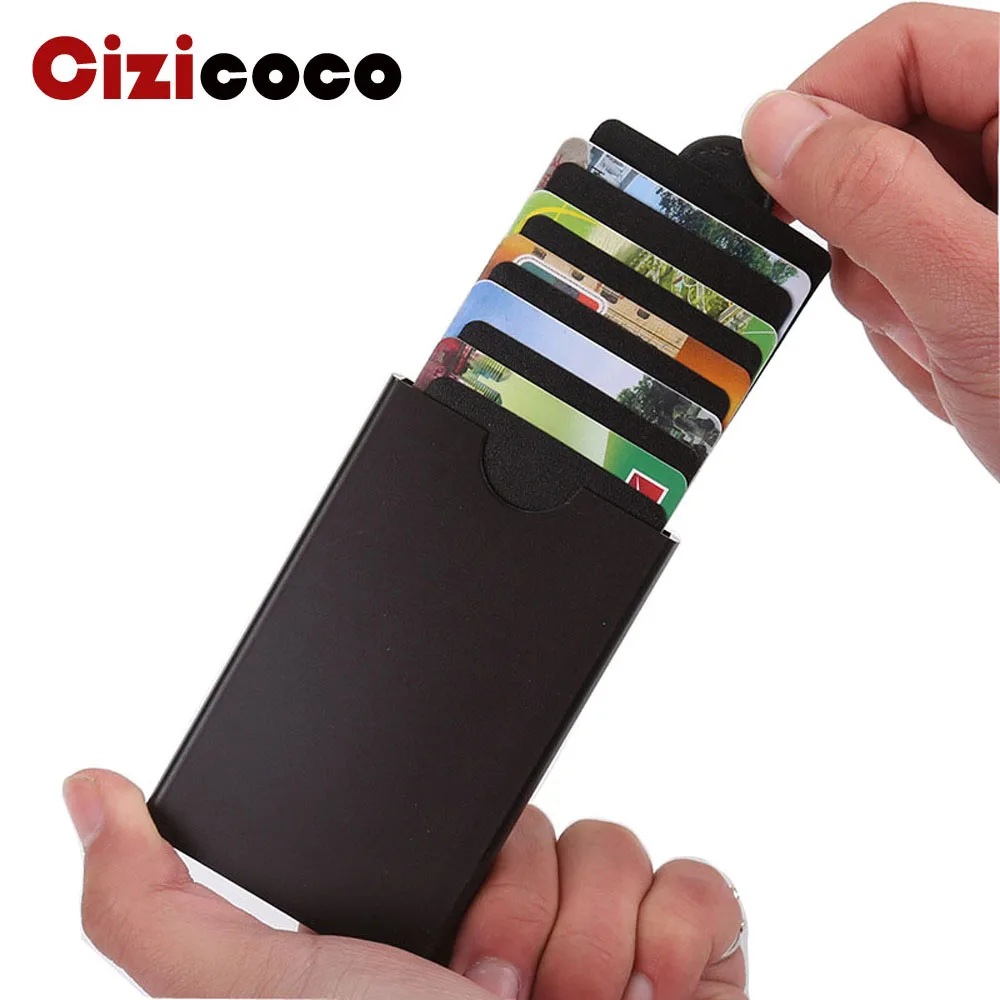

New Brand Business ID Credit Card Holder Wallets thinTop Pocket Case Bank Credit Card Package Case Card Box