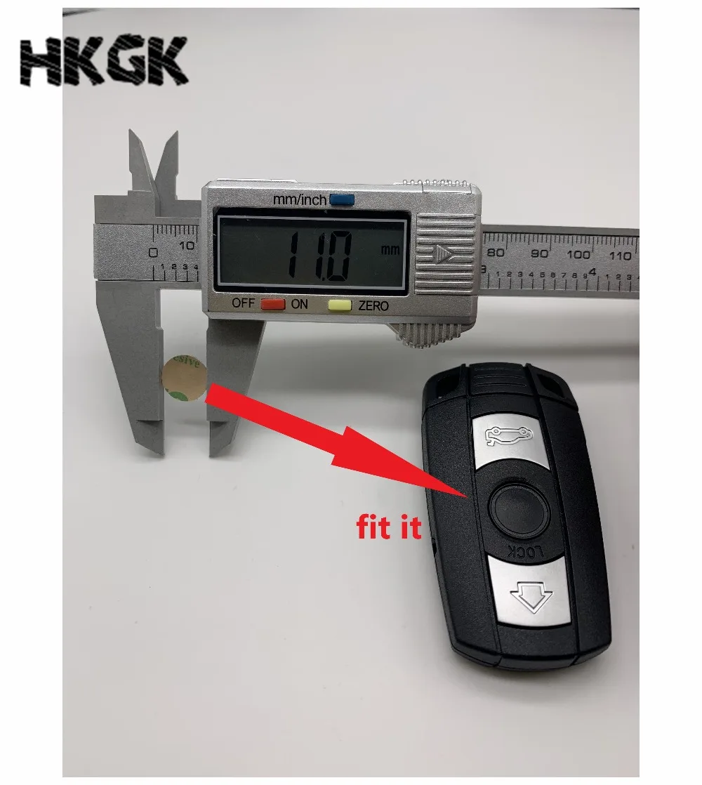 2 шт./11 мм дистанционный брелок для ключей дистанционный значок логотип наклейка эмблема для BMW 3 серии 5 серии 7 серии X3 X4 X5 X6 Автомобильный ключ Логотип