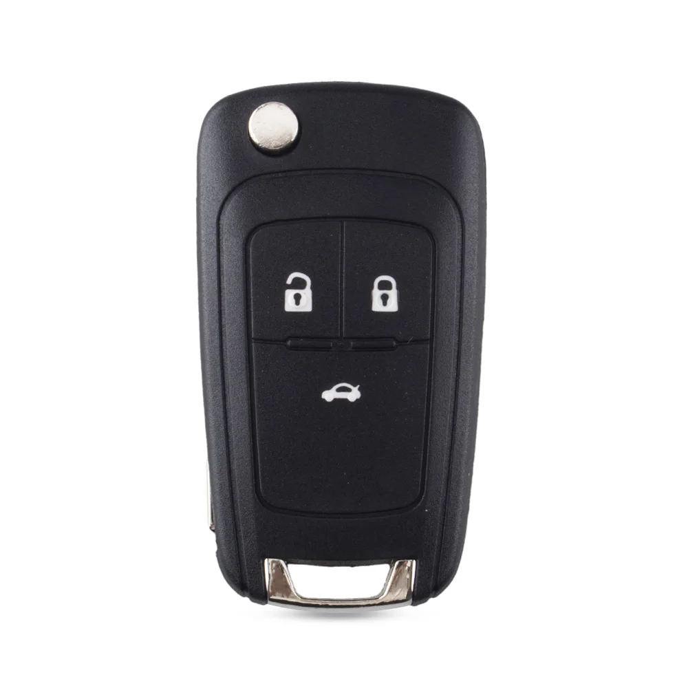 KEYYOU флип корпус автомобильного ключа дистанционного управления для Chevrolet Cruze Epica Lova Camaro Impala 2 3 4 5 Кнопка складной чехол для ключей HU100 лезвие - Количество кнопок: 3 Кнопки