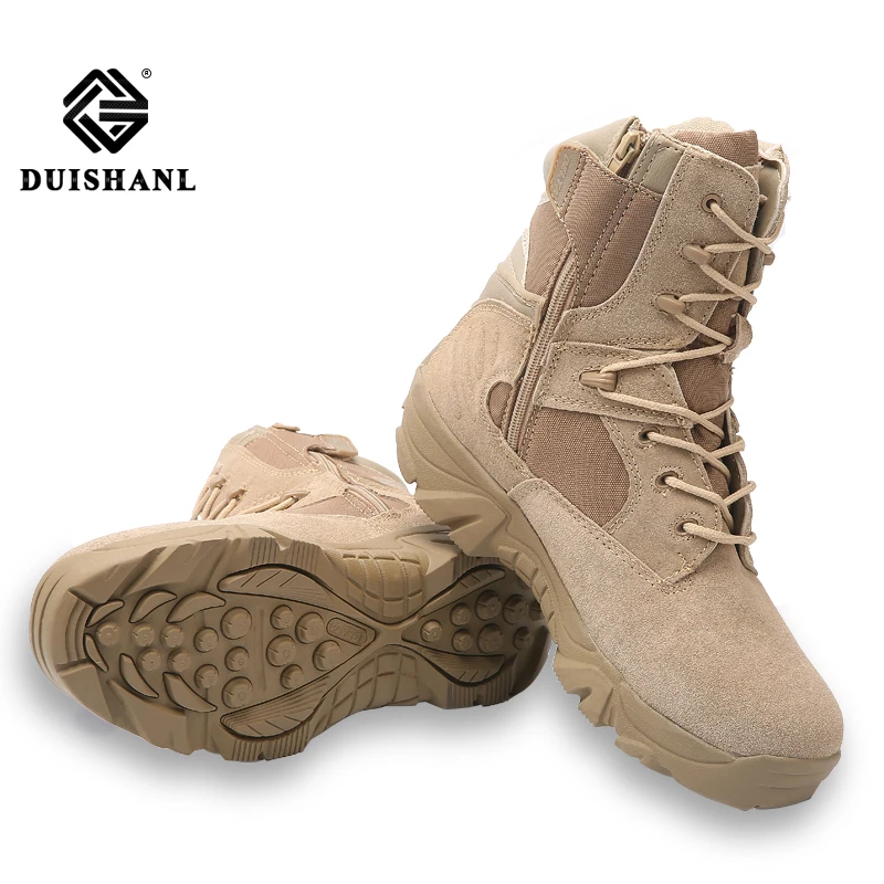 Bottes Hommes Colour Chaussures Militaires Duishanl black Spécial Travail En Sand Safty Cuir Hiver L'armée Forcetactical Combat De Colour 1wE57qR5