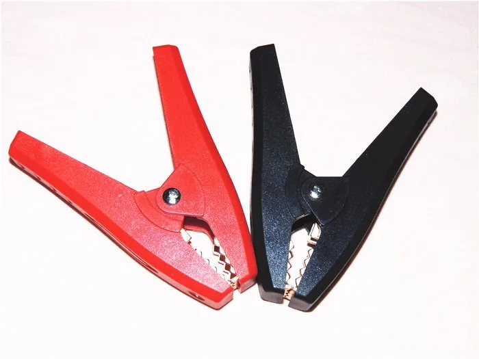 2 PCS high quality Car battery clip cables Alligator clips Charger Clamp adapterin Alligator