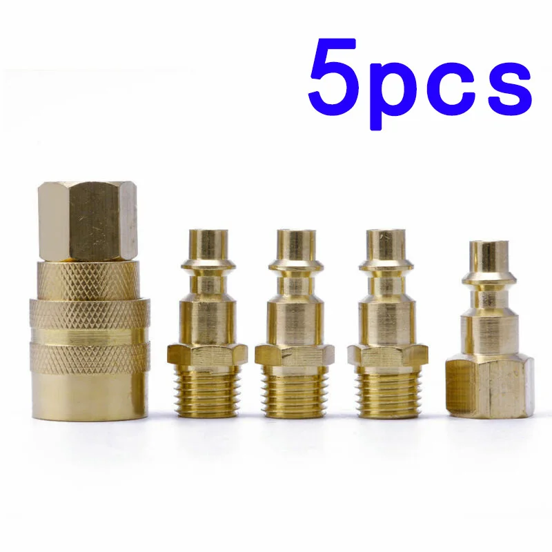 5 шт. 1/4 NPT Воздушный Шланг Компрессора Соединительная муфта быстроразъемный