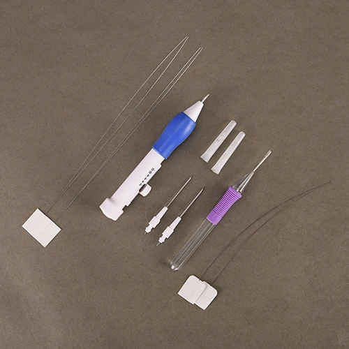 DIY Crafts Magic Embroidery Pen Set Drop Shipping Durable ABS Plastic DIY Punch Needle Sewing Accessories 1set
