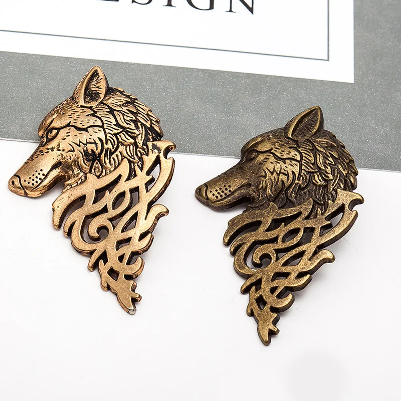 Homme Game of Thrones Wolf Head Brooches Pin Collar Badge Brosh Pin Animal Hombre Suit Lapel Pin Brosche for Male