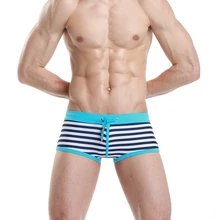 Бренд SEOBEAN мужские сексуальные плавки с низкой посадкой боксеры пляжный купальник Размер M, L, XL