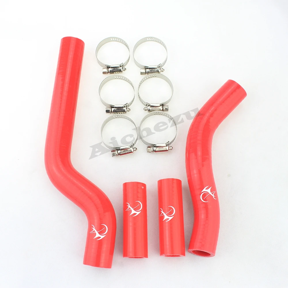 ACZ Motorcycle Red&Blue Silicone Radiator Cooler Hose Tube Water Pipe