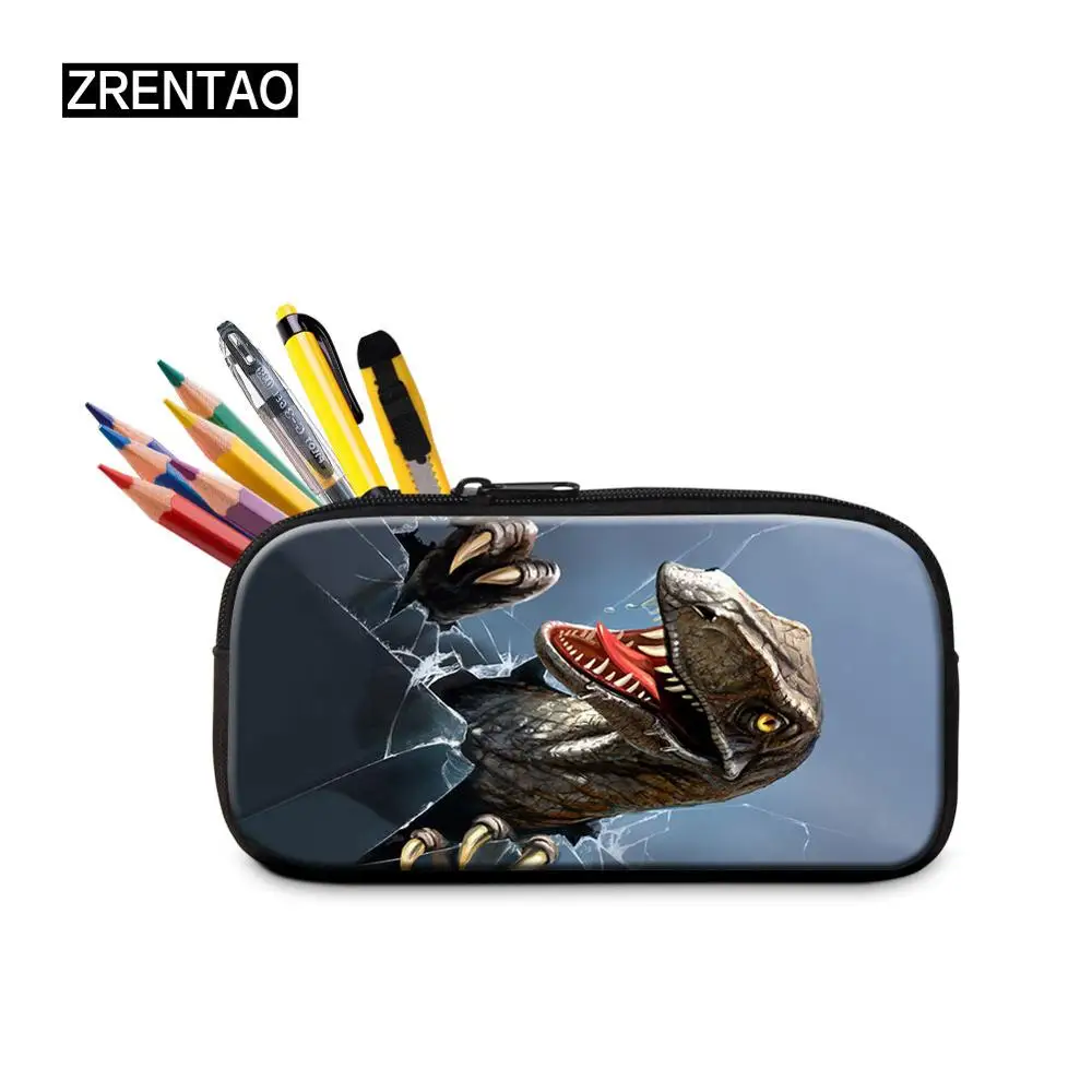 

Dinosaur Pencil Cases for girls Boys Big capacity Women Cosmetic Bag Estuche School Office Supplies escolar Ladies Makeup Pouch