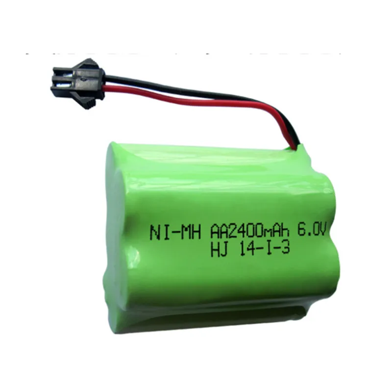 

1PCS 6v battery 2400mah ni-mh bateria 6v nimh battery pack 6v size aa rechargeable ni mh for lighting rc car toy electric tools