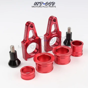 

CNC Front & Rear Wheel Hub Spacers With Rear Chain Adjuster For CR125R CR250R CRF250R CRF250X CRF450R 450X Supermoto Motorcycle