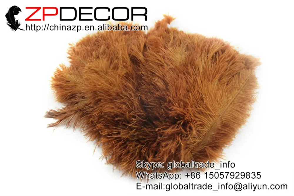 ZPDECOR 100 шт./лот 25 30 см (10 12 дюймов) ручной выбор красивые и гладкие коричневые
