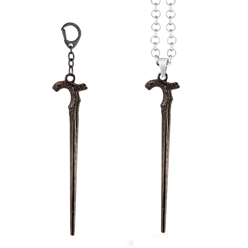 

Devil May Cry 5 Keychains V Crutch Pendant Necklace Bag Keyring Car Key Chain Key Holder llaveros Jewelry For Men Women