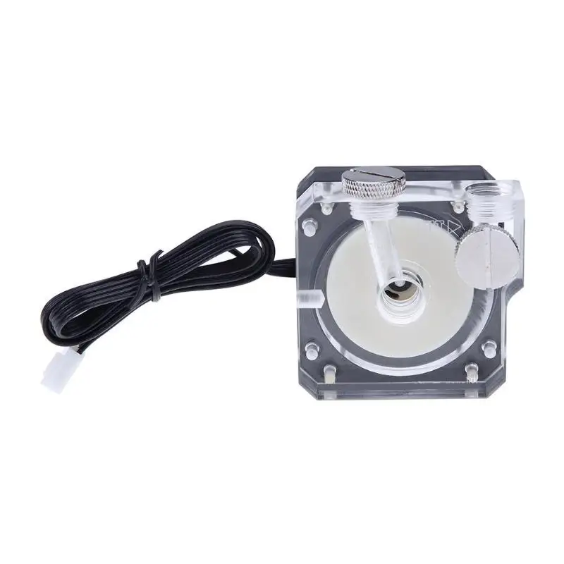 

ALLOYSEED Super Silent Water Circulation Pump 12V 450L/h Acrylic Cover Flow Slient for PC Water Cooling System 3 Colors LED