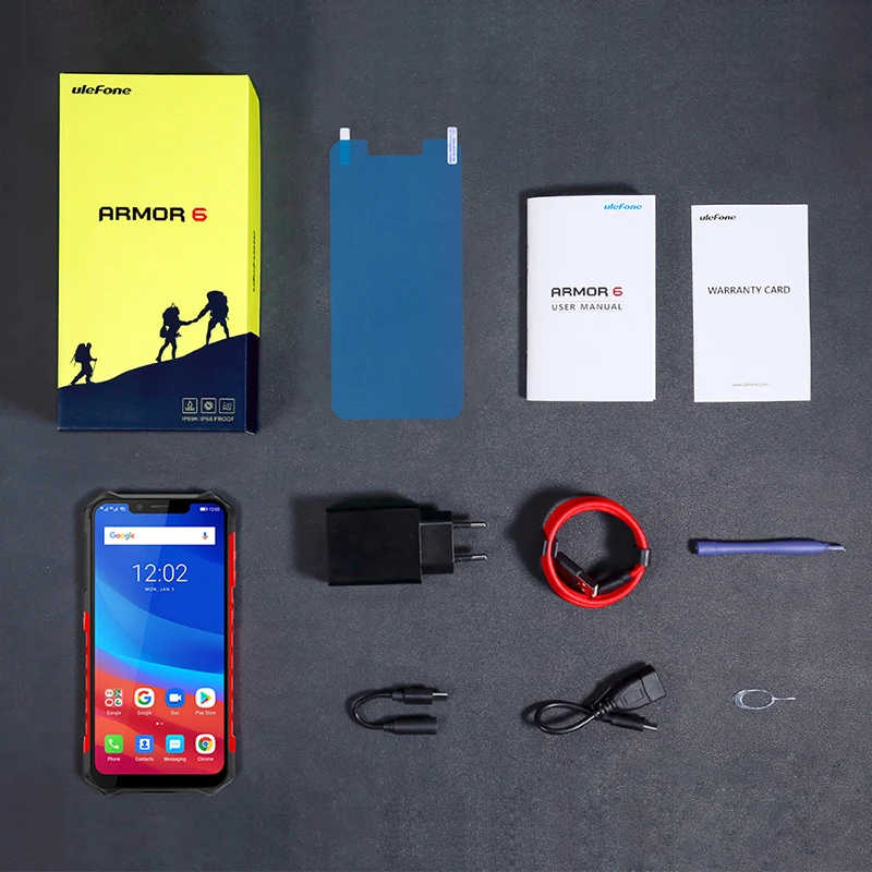 Ulefone Armor 6E IP68 водонепроницаемый ударопрочный телефон 4 Гб + 64 ГБ экран 6 2 дюйма 19:9 FHD
