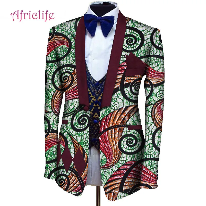 Низкая цена, индивидуальный мужской блейзер в африканском стиле, Африканский принт, костюм, Блейзер, мужской костюм в африканском стиле, пиджак, африканская одежда для свадьбы - Цвет: 14