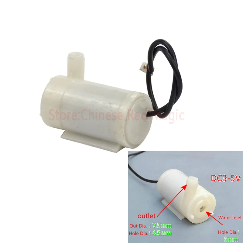 

1pcs Mute Submersible Pump Water Pump DC 3V 5V For PC Cooling Water Circulation DIY