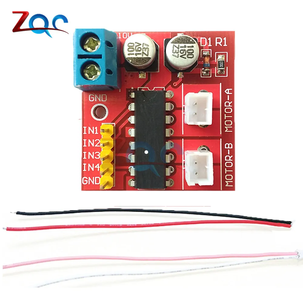 Комплект 2.5A двухканальный DC мотор драйвер мини модуль за L298N контроллер скорости ШИМ