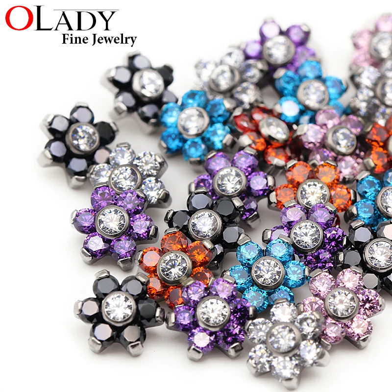 

Dermal Anchor Top Micro Skin Diver Dermal G23 Titanium Piercing jewelled piercing body jewelry attachments