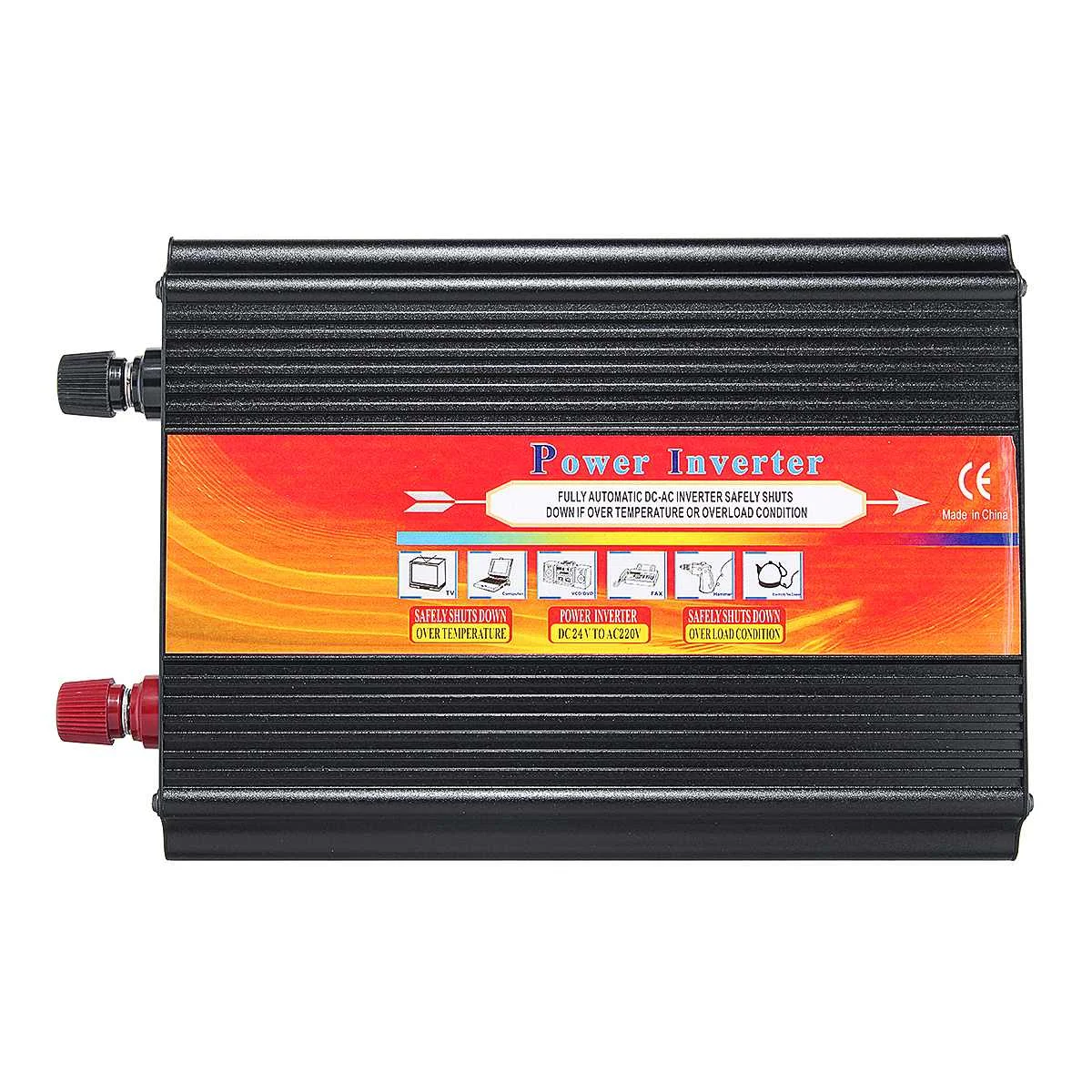 

Power Converter Adapter 5000W Car Inverter DC 12/24V To AC 220/110V Modified Sine Wave Converter + Fuse Piece Car Voltage