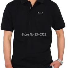 Летняя известная IT компания microsoft рубашка поло хлопковые рубашки-поло