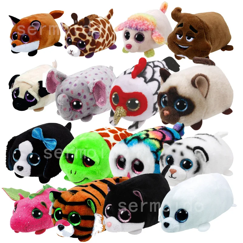 

Ty Teeny Tys 4'' 10cm Fluffy the Unicorn Dog Cat Owl Tiger Mouse Plush Stuffed Animal Collection Soft Big Eyes Doll Toy